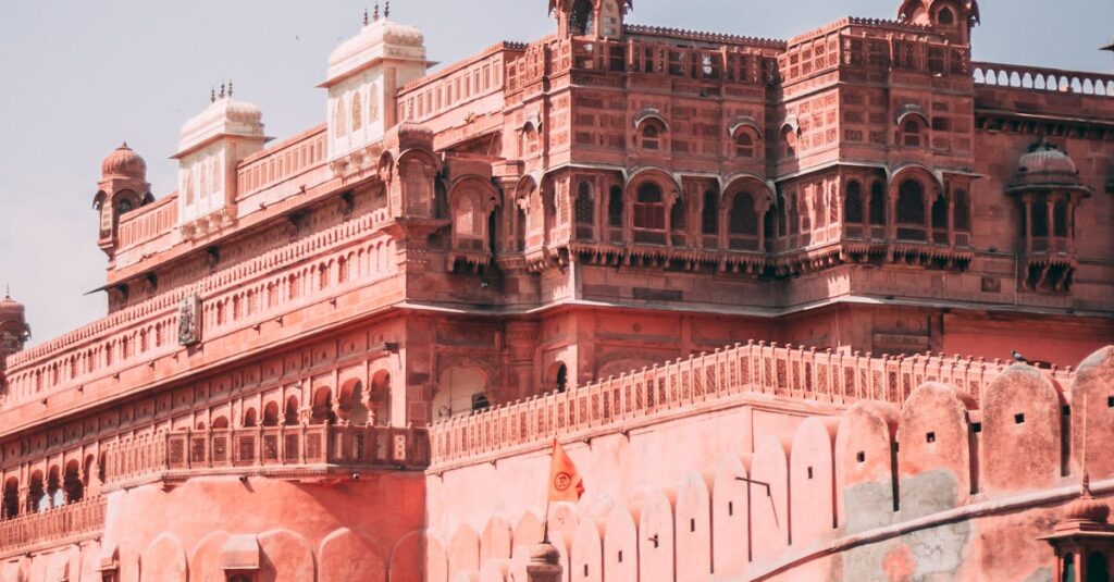 Auto Rickshaw Parked Beside Brown Structure