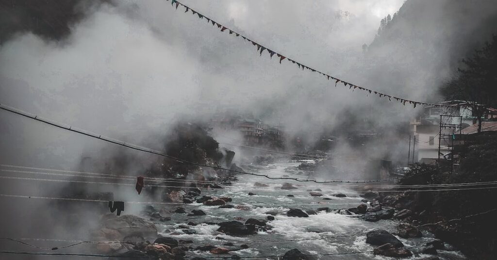 Smoke over a River