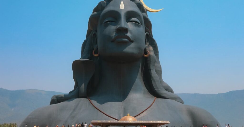 The Adiyogi Statue in Coimbatore, India