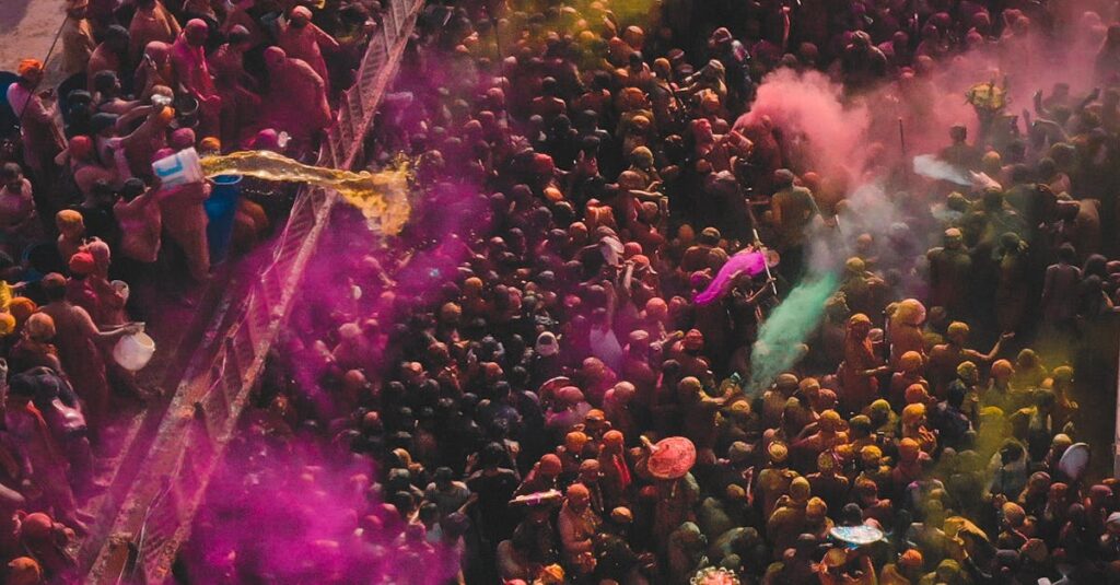 it's biggest and most famous festival of India " Holi festival "