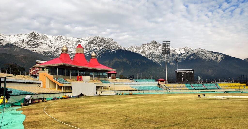 Sports Field Near Mountains